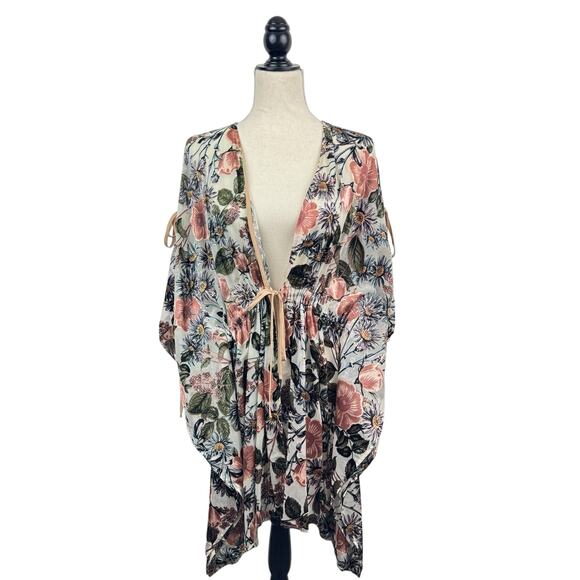 Jayley Silk Blend Floral Robe - Picture 1 of 10